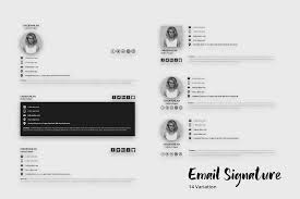 Black And White Email Signature Email Signature Template Email Signature Templates Email Signatures Email Signature Design
