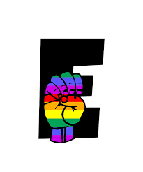 Check spelling or type a new query. American Sign Language Letter E In Rainbow Colors Digital Art By Able Lingo