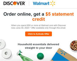 This walmart gift card is very popular in the usa. Expired Discover Spend 50 At Walmart Com Get 5 Statement Credit Buy Gift Card Gc Galore