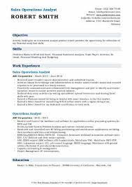 Looking back at previous investment decisions and the thought process of making the investment decision. Operations Analyst Resume Samples Qwikresume