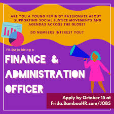 Job description for the post of finance & administration officer (with membership development support) post: Frida On Twitter Passionate About Supporting Young Feminist Activism And Social Justice Movements Across The Globe We Re Hiring A Finance Admin Officer Full Time Remote Job Young Feminists In The Global