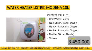 Ada dua macam water heater jeni ini, pertama yang menggunakan tanki air dan tidak menggunakna tanki air. 0888 0671 3201 Water Heater Listrik Solo Murah Nyaman Dan Bergaransi