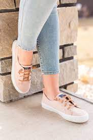 Sperry Crest Vibe Creeper Linen Rose Fashion Shoes Shoes Sperry Shoes