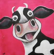 Mrs Cow By Caroline Peacock Cow Art Cow Painting Cow Drawing