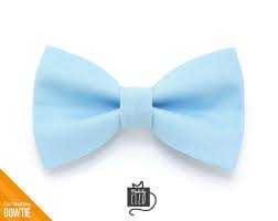 Cat Bow Tie Color Collection Baby Blue Light Blue Cat Collar B Made By Cleo
