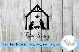 Merry christmas svg bundle, pot holder svg, kids svg, santa cam svg, christmas signs, modern christmas, funny shirts, christmas tree svg, christmas pot holder svg, santa claus. True Story Svg Nativity Svg Manger Svg Christmas Svg 933599 Cut Files Design Bundles