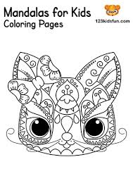 Print it out and add some colors of your imagination and make this cat mandala coloring page nice and colorful. Free Printable Mandalas For Kids Coloring Pages 123 Kids Fun Apps