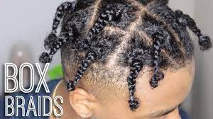 In this hairstyle, the lovely short braids are twisted and directed from the top portion of the head to the down. Box Braids Tutorial Mens Tutorial Travis Scott Asap Rocky Short Box Braids Box Braids Tutorial Mens Hairstyles Short