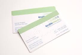 If you are a graphic designer in need of design inspiration or a small business owner about to create your own business cards, this is for you! Professional Braille Business Cards Braille Works