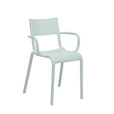 Set 2 Kartell Generic A Sage Green Armchair With Images Chair Green Armchair Outdoor Chairs