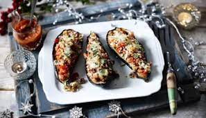 Stuffed Aubergine Recipe Recipe Roquefort Recipes Food Recipes