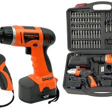 This drill comes with an led light to illuminate what you're working on, that is activated when the trigger is pulled. Combination Cordless Drill And Screwdriver Set 74 Piece Groupon