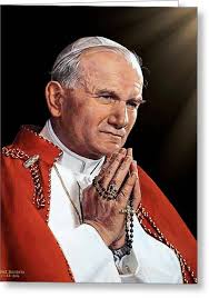 Pope John Paul Ii Greeting Cards for Sale