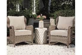 Best kids desk chair with arms: Clear Ridge Outdoor Lounge Chair With Cushion Set Of 2 Ashley Furniture Homestore