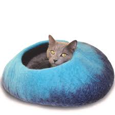China boting is a b2b type felt supplier, working in wool felting supplies, synthetic / rayon felt, and many types of felt finished products, felt cat cave etc. Distinctly Himalayan Cat Cave Ombre Navy Turquoise The Pet Beastro The Pet Beastro