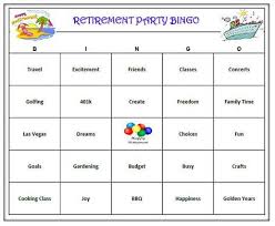 Bingo Games To Play Retirement Party Bingo Game 60 Cards By Buymesomehappiness Retirement Parties Home Party Games Bingo Cards