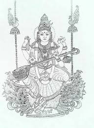 Pikpng encourages users to upload free artworks without copyright. Maa Saraswati Coloring Book Art Hinduism Art Indian Paintings