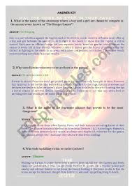 Buzzfeed staff get all the best moments in pop culture & entertainment delivered t. The Hunger Games Movie Quiz With Answers Esl Worksheet By Daiane82