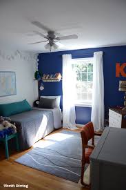 Blue boys room premium vector. Before After Tween Boys Bedroom Makeover Reveal