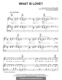 What Is Love By J Washington Timbaland D Jones V Bozeman On Musicaneo Partition Piano Partitions A Imprimer Parole Musique