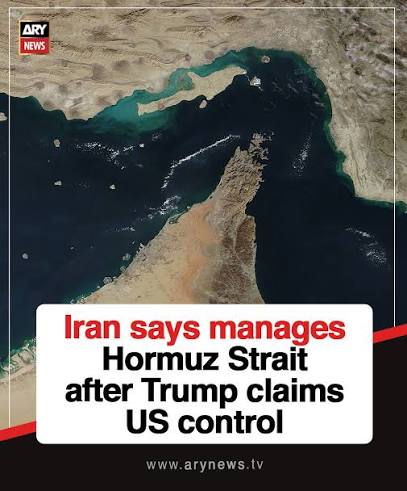 A senior Iranian official said on Thursday that the Strait of Hormuz  remains under the control of the Islamic republic after President Donald  Trump claimed US control over the strategic waterway. “Today,