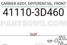 411103D460 Toyota CARRIER ASSY, DIFFERENTIAL, FRONT
