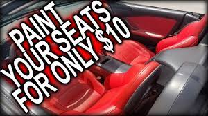 How To Paint Your Car Seats Red For Just 10 Quick Fix Youtube