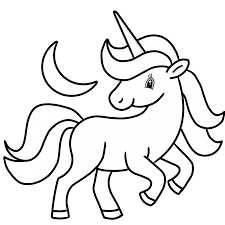 Kolorowanka konik i jednorożec do druku. Jednorozec Kolorowanka Do Druku