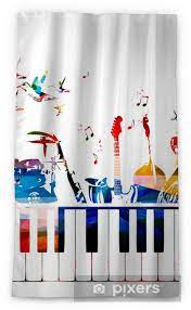 Our safe and fun children's toys motivate kids to develop fine motor skills, social skills and logical thinking. Colorful Music Instruments Background Sheer Window Curtain Pixers We Live To Change