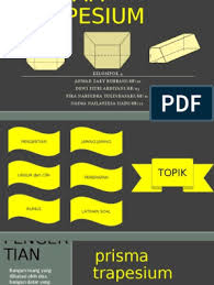 Luas permukaan prisma trapesium sama kaki. Prisma Trapesium Pdf