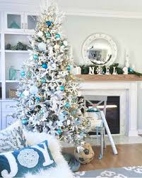 Christmas ornaments with beach theme. Outstanding Silver Christmas Tree Ideas
