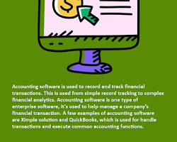 Accounting software tracking financial transactions