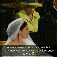 Meme royal wedding official photo. Queen Contemplating Another Accident Royal Wedding Of Prince Harry And Meghan Markle Know Your Meme