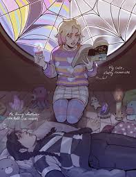 Wednesday Addams and Enid rule34  смешные картинки и другие приколы:  комиксы, гиф анимация, видео, лучший интеллектуальный юмор.