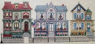Victorian house 4 architecture counted cross stitch pattern by tereena clarke to download and print online. Victorian Houses Counted Cross Stitch Kit Bucilla 40035 Steinmeyer Kreuzstich