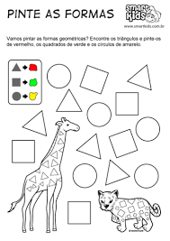 El estudio de estas figuras, o geometría, es la rama de las matemáticas que se dedica a. Atividade Formas Geometricas Pinte O Trem Atividades Smartkids