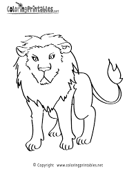 Lion Coloring Page A Free Animal Coloring Printable Lion Coloring Pages Animal Coloring Pages Coloring Pages