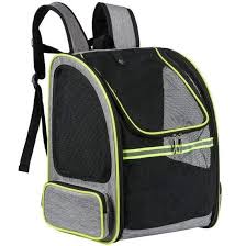 Freesoo Sac De Transport Chat Chien Pliable Double Epaule Paniers De Transport Avec Fenetre En Maille Filet Pour Animal 47 36 7cm Sac Transport Chat Transport Chat Sac Pour Chien