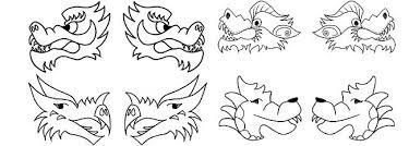 Click on the link of your choice (below) to print the template. Chinese New Year Dragon Head Coloring Pages Chinese New Year Dragon Dragon Puppet Chinese Dragon