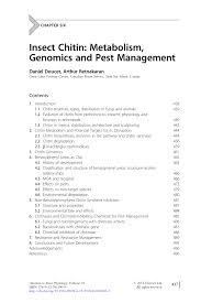 One time extermination, other request stage: Pdf Insect Chitin Metabolism Genomics And Pest Management