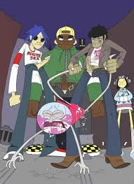Post 837816: 2D Benson_Dunwoody crossover Fantasydemon Friendship_is_Magic  Gorillaz Murdoc_Niccals music My_Little_Pony Noodle Pinkie_Pie Regular_Show  Russel_Hobbs