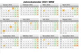 Entdecken sie auch die hervorragenden anderen hier ist der universelle kalender 38ms für 2021. Druckbare Leer Jahreskalender 2021 Nrw Kalender Zum Ausdrucken In Pdf The Beste Kalender