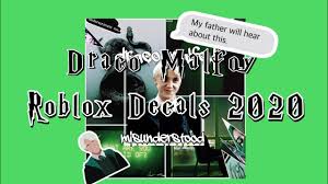 Roblox decal ids or spray paint code gears the gui (graphical user interface) feature in which you can spray paint in any surface such as a wall in the game environment with the different types of spirits or pattern design. Roblox Draco Malfoy Harry Potter Decals 2020 Youtube