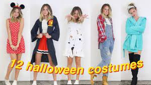 12 Diy Last Minute Halloween Costumes Summer Mckeen Youtube Last Minute Halloween Costumes Halloween Costumes Mens Halloween Costumes