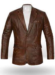 Makeyourownjeans Com Spanish Brown Medieval Leather Blazer Chaqueta De Cuero Hombre Chaqueta De Piel Ropa Casual Hombre Maduro