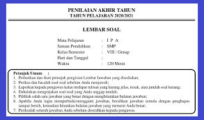 Berikut ini kami bagikan kumpulan link download soal uas/pas smp/mts untuk kelas 8 (viii) semester 1 (ganjil) kurikulum 2013 dan ktsp. Soal Pat Ipa Kelas 8 Semester 2 Dan Kunci Jawaban Tahun 2021 Info Pendidikan Terbaru