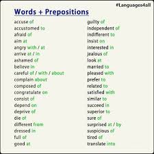 Esl Elt Words And Their Prepositions Learn English English Language Teaching English Tips