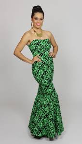 Alana Evening Dress Polynesian Dress Samoan Dress Island Dress