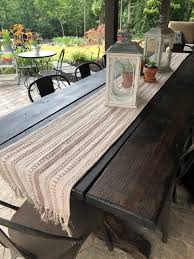 Summer Patio Table Decor On A Budget The Little Frugal House In 2020 Patio Table Decor Patio Table Outdoor Patio Table