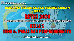 Rpp kelas 5 sd kurikulum 2013 revisi terbaru tema 5 6 7 8 9 (semester 2). Rpp 1 Lembar Kelas 5 Tema 6 Sd Mi Kurikulum 2013 Revisi 2020 Tahun Pelajaran 2020 2021 Datadikdasmen Com